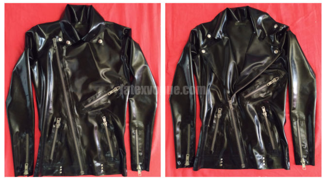 New custom made latex biker jacket | latex & rubber @ LatexVogue